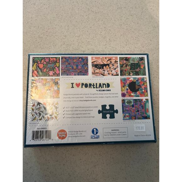 I ❤️ Portland 500 Piece Puzzle by Badge Bomb - BRAND NEW - Picture 2 of 6